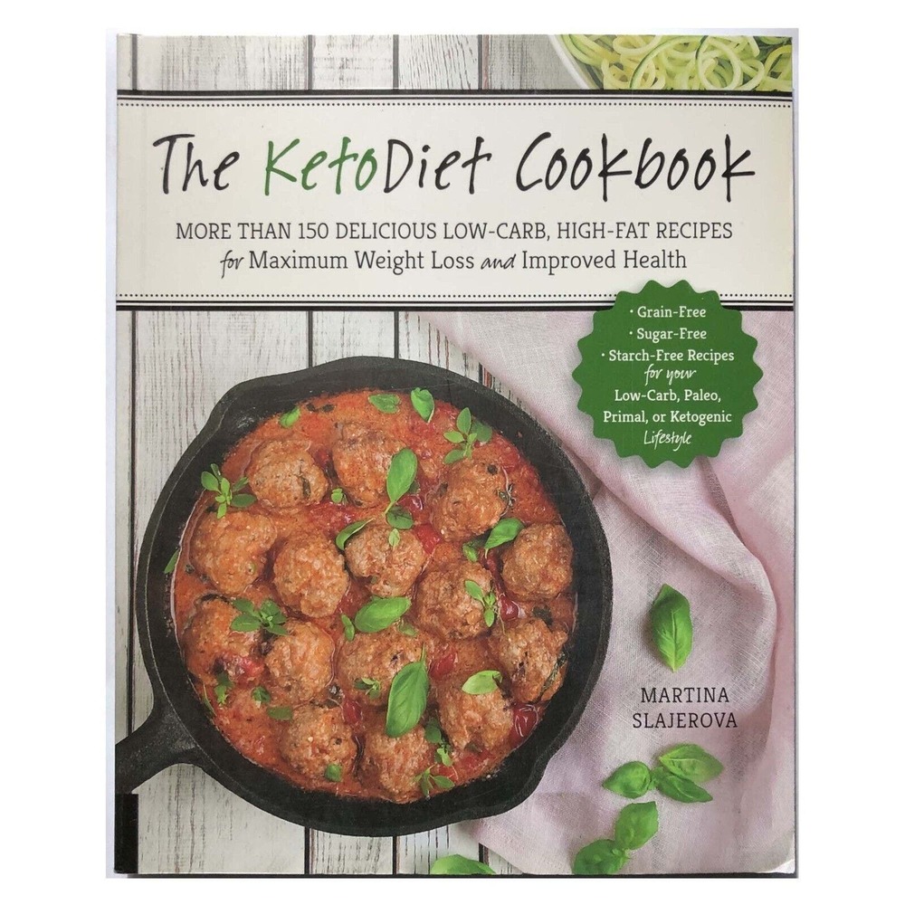 The KetoDiet Cookbook by Martina Slajerova Paperback Over 150 Low Carb Recipes